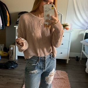 Taupe Pink Brandy Melville Sweater